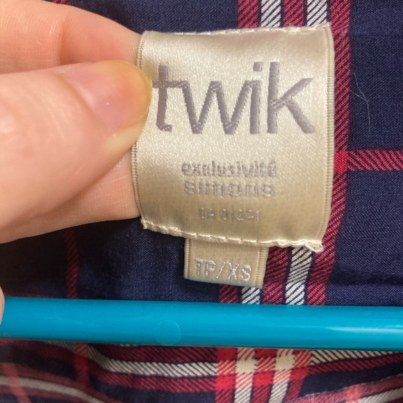 Plaid blouse from twik by Simons - Picture 3 of 4